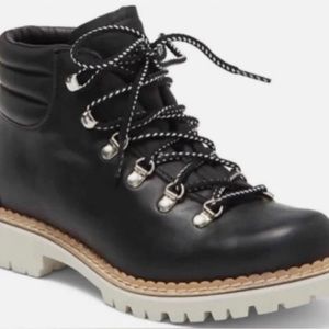 Montelliana Womens Size 36 nwot 1965 Margherita Black Leather Hiking Boot